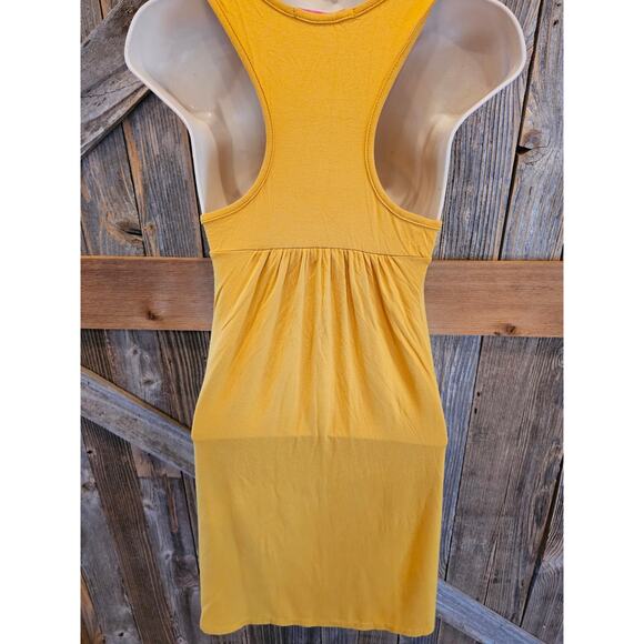 Julie's closet botique top beaded multi color yellow tank made in USA bold small - Picture 3 of 7